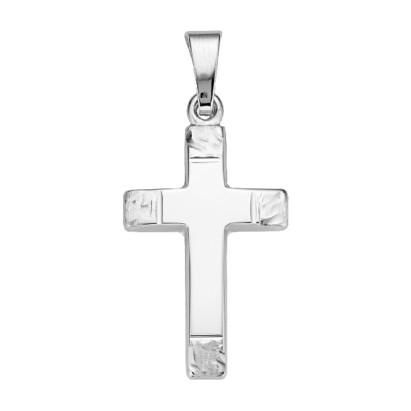 Anhänger - Kreuz - 333er Weißgold - Unisex