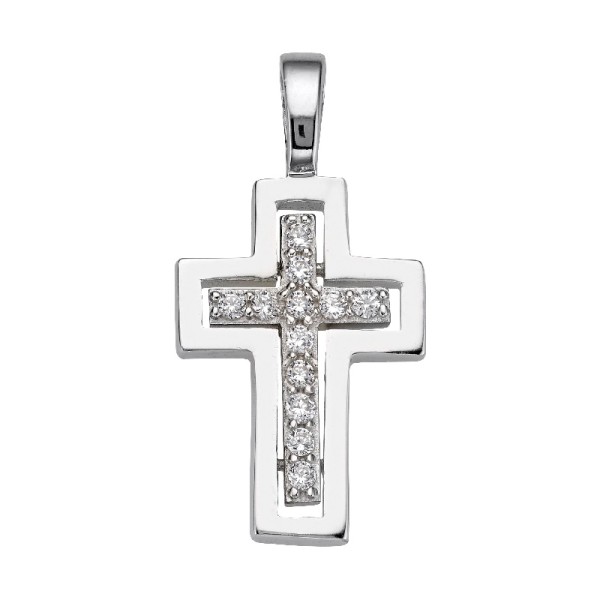 Anhänger - Kreuz - 925er Sterlingsilber - Unisex