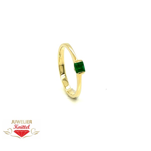 Damenring | 585 Gelbgold | Smaragd ca 0,12ct