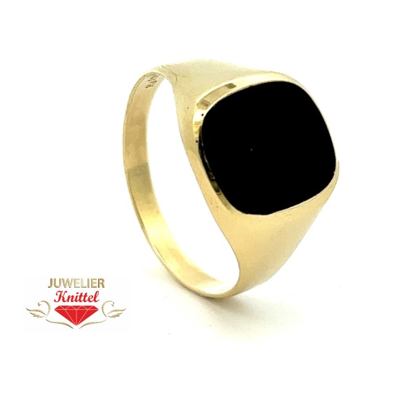 Siegelring | 333er Gelbgold | Onyx