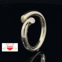 Ring | 585er Gelbgold | 0,1 ct Brilliant