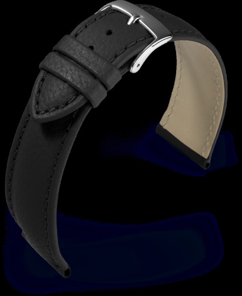 Lederband | Fancy Classic | 22 mm | Schwarz