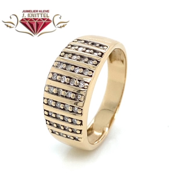 Brillantring aus 585er Gelbgold