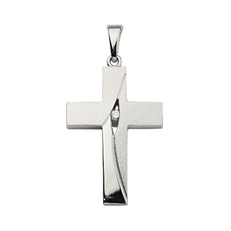 Anhänger - Kreuz - 925er Sterlingsilber - Unisex