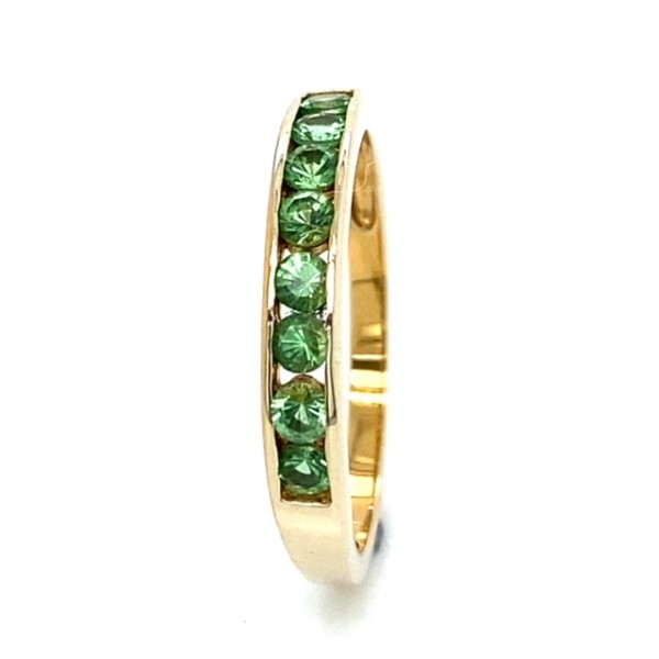 Peridotring aus 333er Gelbgold poliert