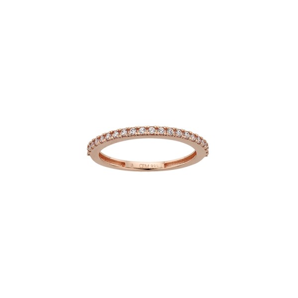 Damenring | 333er Rosegold | Zirkonia | CEM