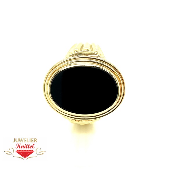 Siegelring | 585er Gelbgold | Onyx