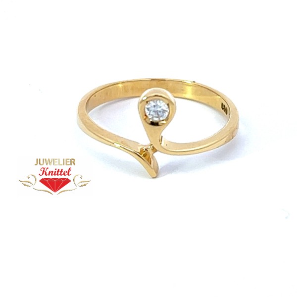 Ring | 750er Gelbgold | Brillant