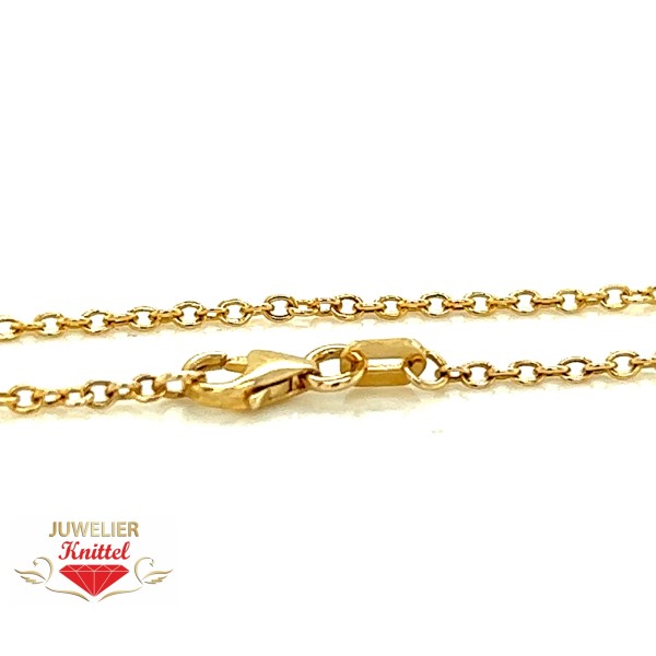 Ankerkette 43cm lang aus 375er (9kt.) Gelbgold