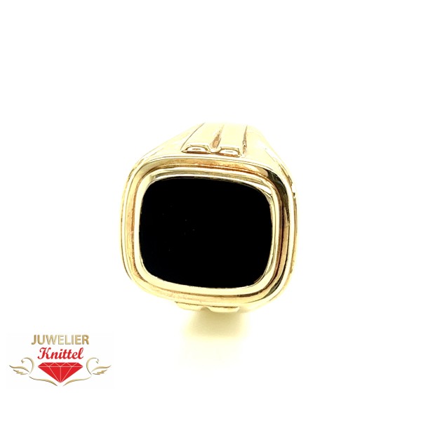 Siegelring | 333er Gelbgold | Onyx