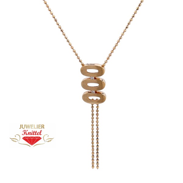 Collier | Kugelkette | 585er Gelbgold | Brillant | 45cm