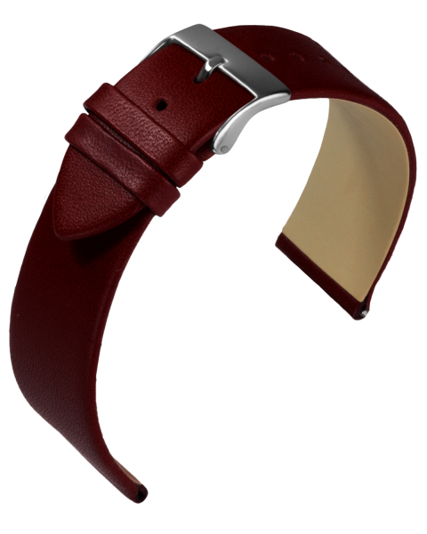 Kalblederband Nappa bordeaux 18mm breit